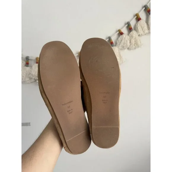 Reformation Annette Toasted Coconut Brown Moccasin Suede Leather Neutral 9.5 - Picture 7 of 9